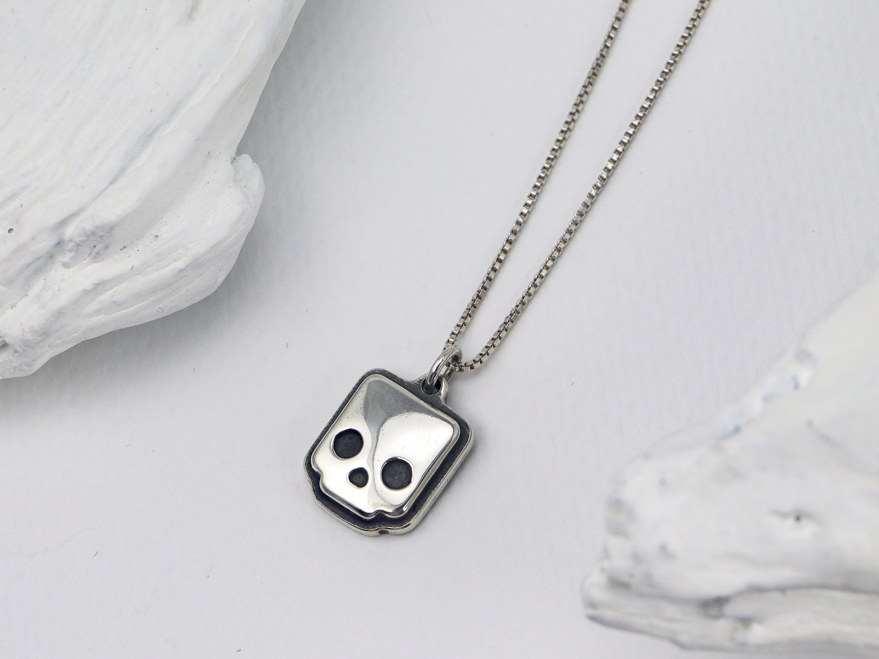 Geometric Skull Pendant